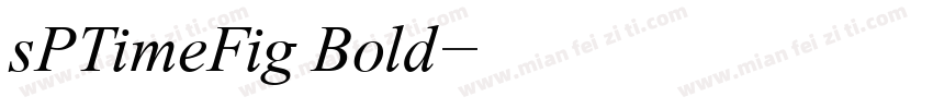 sPTimeFig Bold字体转换
